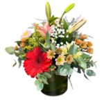 Cilindro con flores de estacion (colorido)